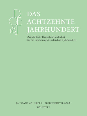 cover image of Das achtzehnte Jahrhundert 46/1